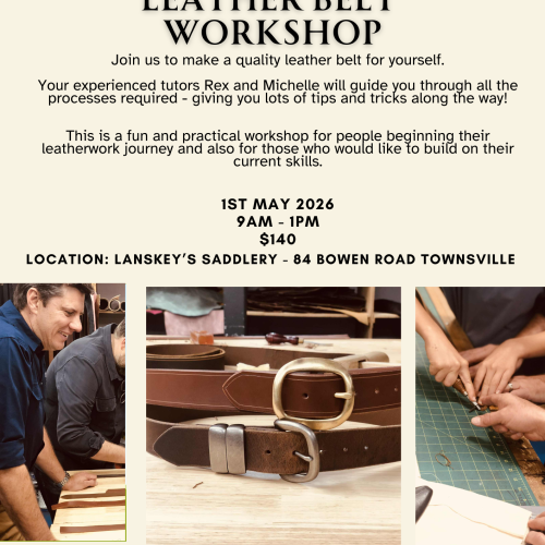 Leather Belt Workshop - Friday 1/5/26